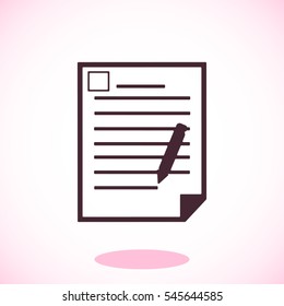 offise document icon, vector best flat icon, EPS