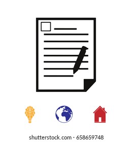 offise document icon, vector best flat icon, EPS