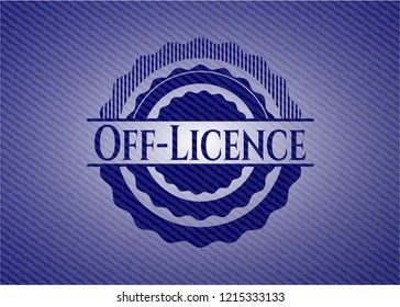 Off-Licence with jean texture