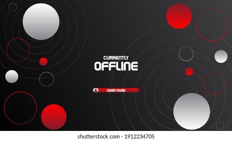 fondo de banners de juegos sin conexión con color negro, rojo y blanco