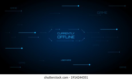 offline gaming banner background with dot blue color