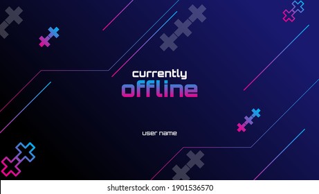 Offline Gaming Banner Background For Streamer