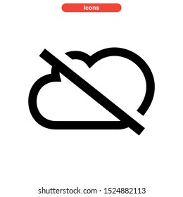 offline icon isolated sign symbol vector illustration - high quality black style vector icons
