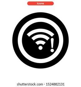 offline icon isolated sign symbol vector illustration - high quality black style vector icons
