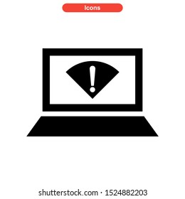 offline icon isolated sign symbol vector illustration - high quality black style vector icons

