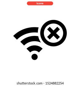 offline icon isolated sign symbol vector illustration - high quality black style vector icons
