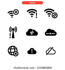 offline icon isolated sign symbol vector illustration - Collection of high quality black style vector icons
