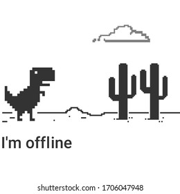 I am offline image vector