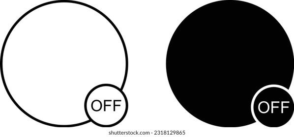 Offline status icon sheet, simple trendy flat style line and solid Isolated vector illustration on white background. For apps, logo, websites, symbol , UI, UX, graphic and web design. EPS 10.