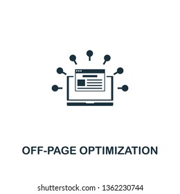 Off-Page Optimization icon. Creative element design from content icons collection. Pixel perfect Off-Page Optimization icon for web design, apps, software, print usage.