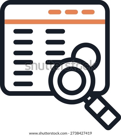 Off-Page SEO Line Due Icon Design