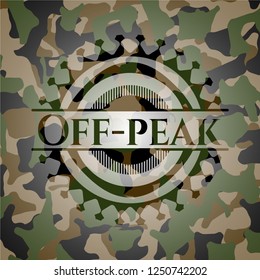Off-peak on camo pattern