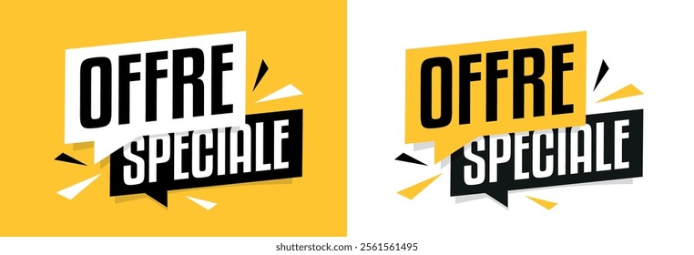 Offre spéciale, Special offer in French