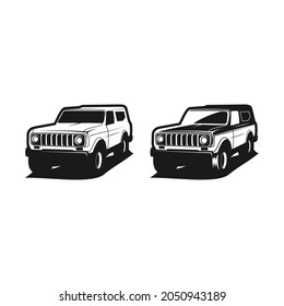 offroad 4x4 car black and white