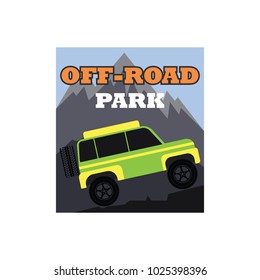 off-road 4x4 suv car logo, emblems and insignia. vector illustration
