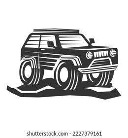 Off-road adventure car Logo Icon Illustration Brand Identity
