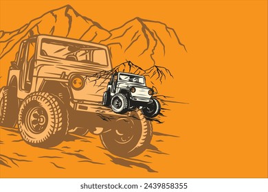 The "Offroad Adventure" logo displays a car that is tough and ready to explore tough terrain. With a strong design and precise details, this logo creates a sense of thrilling adventure and the joy of