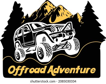 offroad adventure vector images can be used for t-shirts and logo elements 
