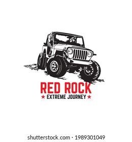 Offroad adventure vehicle vector illustration logo design, perfect for t shirt design and Adventure club logo
