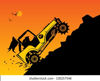 Off-road buggy, vector illustration