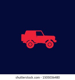 Off-road Car, 4wd Suv Vector Icon