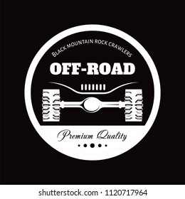 Off-road car adventure club vector icon