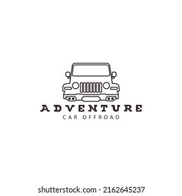 offroad car adventure logo vector icon symbol illustration design
