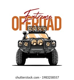 offroad car artwork for tshirt design and other