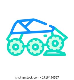 off-road car color icon vector. off-road car sign. isolated symbol illustration