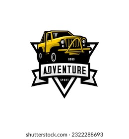 offroad car design vector, extreme sports car with white background