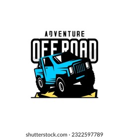 offroad car design vector, extreme sports car with white background