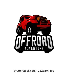 offroad car design vector, extreme sports car with white background