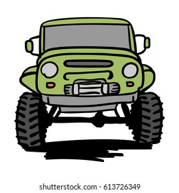 Off-road car icon