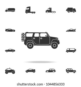 Off-road car icon. Detailed set of transport icons. Premium quality graphic design. One of the collection icons for websites, web design, mobile app on white background