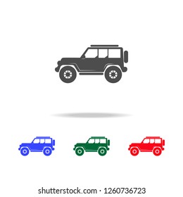 Off-road car  icons. Elements of transport element in multi colored icons. Premium quality graphic design icon. Simple icon for websites, web design