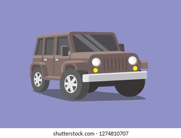 offroad car illustration