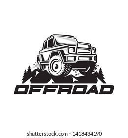 Offroad Car Logo Template Mountain Element Stock Vector (Royalty Free ...