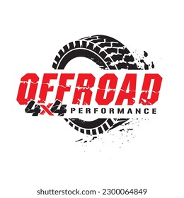 Offroad car logo vector illustration. Design for logos, posters, stickers, t-shirts.