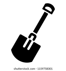 Offroad car shovel icon. Simple illustration of offroad car shovel vector icon for web design isolated on white background