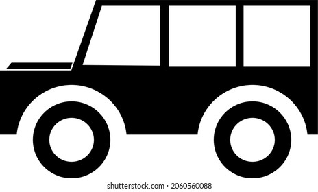 Geländewagen im Vektorgrafik-Stil