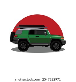 Diseño de Vector de coche offroad adecuado para su elemento o logotipo