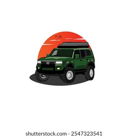 Diseño de Vector de coche offroad adecuado para su elemento o logotipo