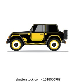 Offroad car,  vector illustration. Design modern. 