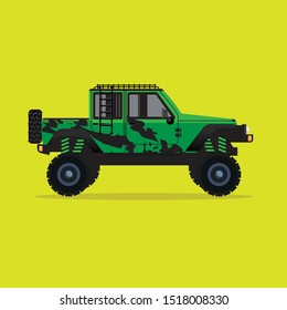 Offroad car,  vector illustration. Design modern. 