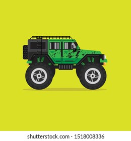 Offroad car,  vector illustration. Design modern. 