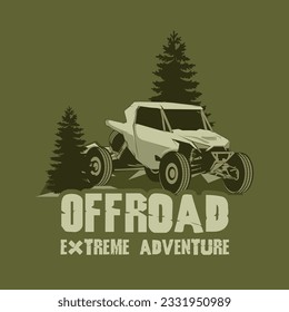 Offroad Logo, Green Off Road Car Emblem