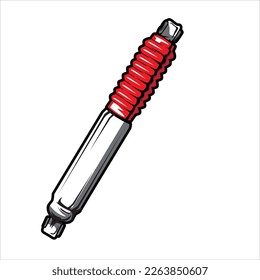 offroad shockbreaker in vector art