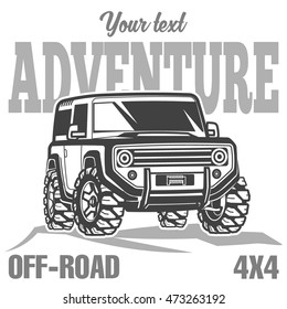 off-road suv car poster