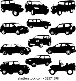 Off-Road, SUV - Layout for presentation - vector