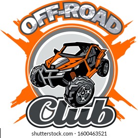 Off-Road UTV Club Logo with orange buggy in center.